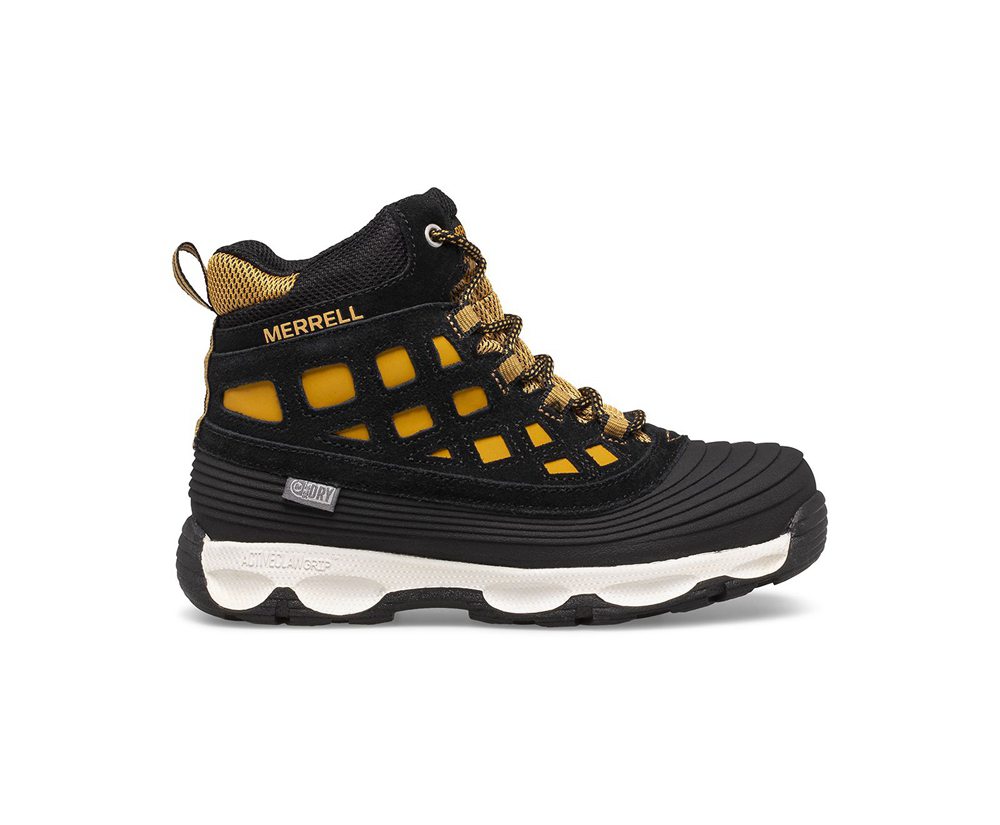 Botas Criança - Merrell Thermoshiver 2.0 Waterproof - Pretas/Marrom - AIH372648